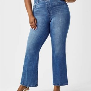 Spanx Kick Flare Jeans Pull On Size XL  Petite